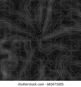 Topographic map background concept with space for your copy.Vector abstract illustration.Geography concept.