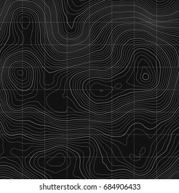 Topographic map background concept with space for your copy.Vector abstract illustration.Geography concept.