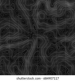 Topographic map background concept with space for your copy.Vector abstract illustration.Geography concept.