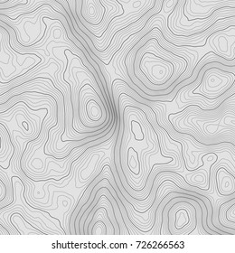 Topographic map background concept with space for your copy.Vector abstract illustration.Geography concept.