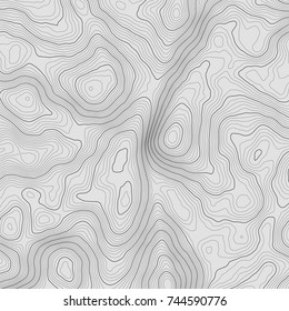Topographic map background concept with space for your copy.Vector abstract illustration.Geography concept.