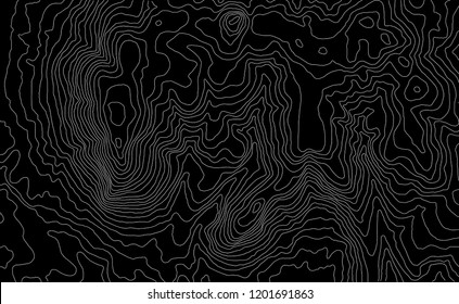 Topographic map background concept. Vector abstract illustration. Geography concept.