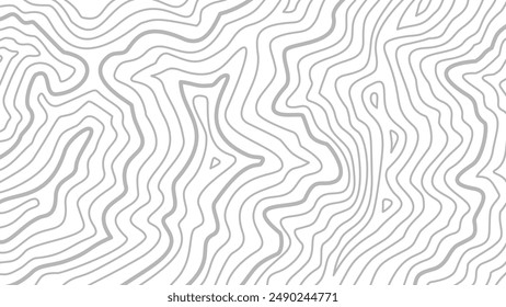 Topographic map background. Topographic contour map background. Contour line. Abstract wavy lines background. Background with topographic contours.
