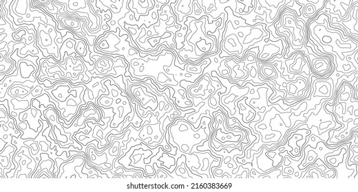 Topographic map background. Geographic abstract patterns grid. The topo contour map with stylized height. Mountain trail terrain, terrain path. Old yellow Background. Vector illustration.