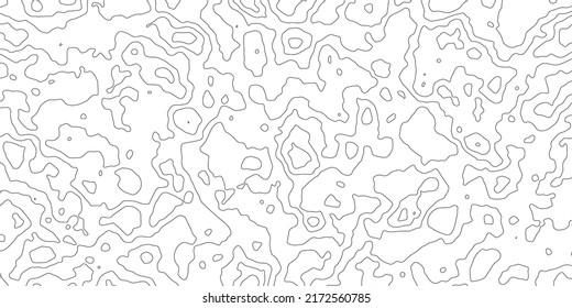 Topographic map background. Geographic abstract patterns grid. The topo contour map with stylized height. Mountain trail terrain, terrain path. Vector illustration.