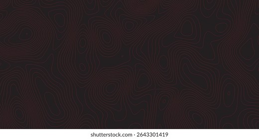 Topographic map background geographic line map Abstract vector illustration World Map Vintage Old-Style wave paper curved reliefs abstracts black background