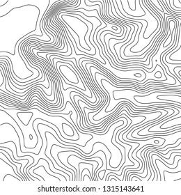 Topographic map background. Geographic World Topography map grid abstract vector illustration. Topo map with elevation.