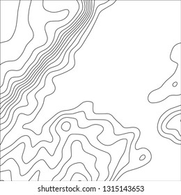 Topographic map background. Geographic World Topography map grid abstract vector illustration. Topo map with elevation.