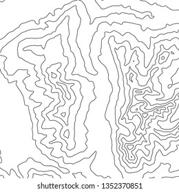 Topographic map background. Geographic World Topography map grid abstract vector illustration. Topo map with elevation.