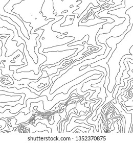 Topographic map background. Geographic World Topography map grid abstract vector illustration. Topo map with elevation.