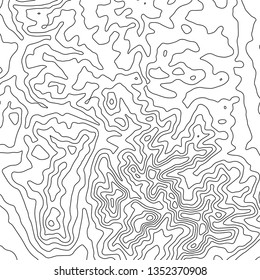 Topographic map background. Geographic World Topography map grid abstract vector illustration. Topo map with elevation.
