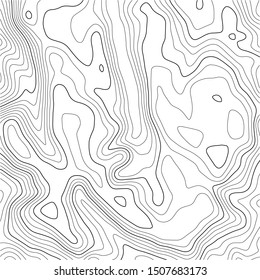 Topographic map background. Grid map. Abstract vector illustration.