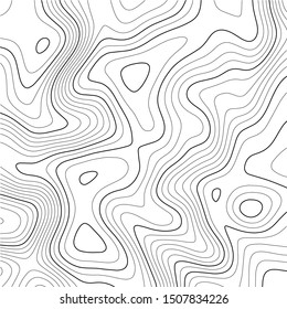 Topographic map background. Grid map. Abstract vector illustration.