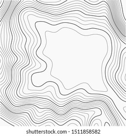Topographic map background. Grid map. Abstract vector illustration.