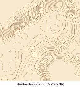 Fondo del mapa topográfico. Mapa de cuadrícula. Ilustración del vector abstracto.