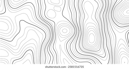 Topographic map background. Grid map. Abstract vector illustration.
