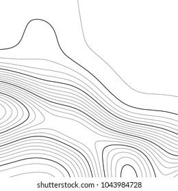 Topographic map background. Grid map. Vector illustration .