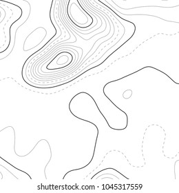 Topographic map background. Grid map. Vector illustration .