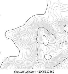 Topographic map background. Grid map. Vector illustration .