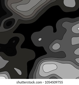 Topographic map background. Grid map. Vector illustration.