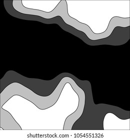 Topographic map background. Grid map. Vector illustration.