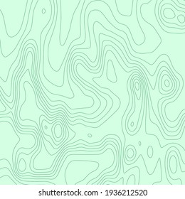 Topographic map background. Line topography map contour background, geographic grid. Abstract vector illustration.