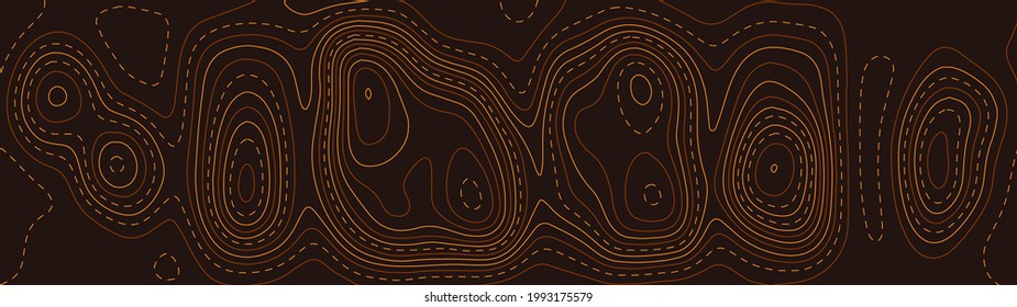 Topographic map background. Line topography map contour background, geographic grid. Abstract vector illustration.
