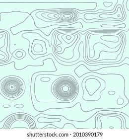 Topographic map background. Line topography map contour background, geographic grid. Abstract vector illustration.