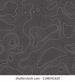 Topographic map background. Linear map. Vector Image EPS10