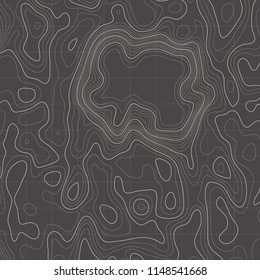 Topographic map background. Linear map. Vector Image EPS10