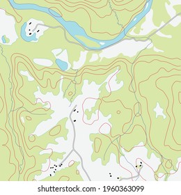 Topographic map background. Topographic map lines, contour background. Geographic. Vector 