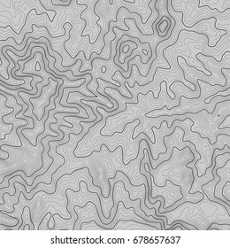 Topographic map background with space for copy . Line topography map contour background , geographic grid abstract vector illustration . Mountain hiking trail over terrain .