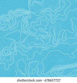 Topographic map background with space for copy . Line topography map contour background , geographic grid abstract vector illustration . Mountain hiking trail over terrain .