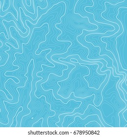 Topographic map background with space for copy . Line topography map contour background , geographic grid abstract vector illustration . Mountain hiking trail over terrain .