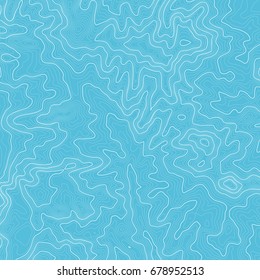 Topographic map background with space for copy . Line topography map contour background , geographic grid abstract vector illustration . Mountain hiking trail over terrain .