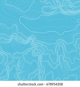Topographic map background with space for copy . Line topography map contour background , geographic grid abstract vector illustration . Mountain hiking trail over terrain .