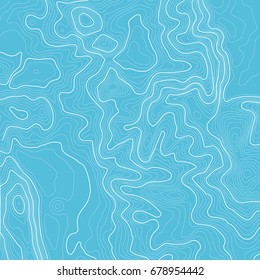 Topographic map background with space for copy . Line topography map contour background , geographic grid abstract vector illustration . Mountain hiking trail over terrain .