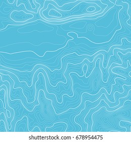 Topographic map background with space for copy . Line topography map contour background , geographic grid abstract vector illustration . Mountain hiking trail over terrain .