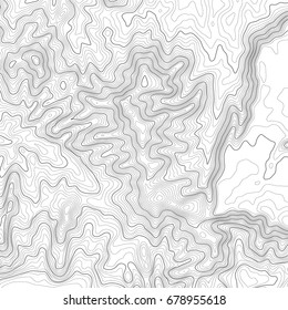 Topographic map background with space for copy . Line topography map contour background , geographic grid abstract vector illustration . Mountain hiking trail over terrain .