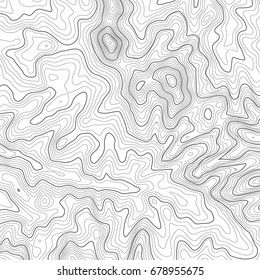 Topographic map background with space for copy . Line topography map contour background , geographic grid abstract vector illustration . Mountain hiking trail over terrain .