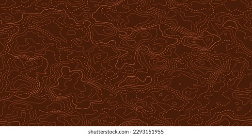 Topographic map background. Terrain Height map Generation. Grid map. Abstract vector illustration.
