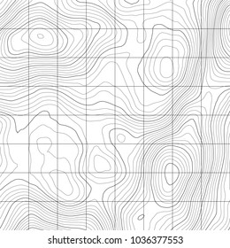 Topographic map background. Vector abstract illustration. Geography concept.
