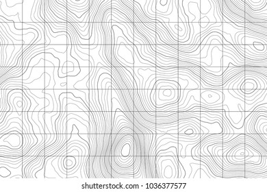 Topographic map background. Vector abstract illustration. Geography concept.