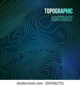 Topographic map colorful abstract background with contour altitude lines