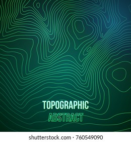 Topographic map colorful abstract background with contour altitude lines