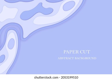 Topographisches Kartenkonzept oder glatter Origami-Schichten Papier schneiden Layout.Karte mit Schwarz-Weiß-geometrischer Welle.Kunstschnitt-Illustration für Website-Template Bergwandern.