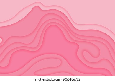 Topographic map concept or smooth origami layers paper cut layout.Map mockup infographics withe  black and white geometric  wave.Art cut illustration for website template mountain hiking.