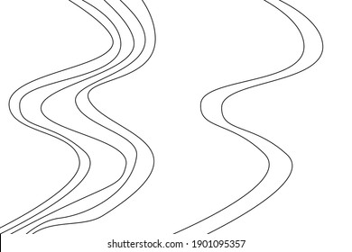 Topographic map contour background. Abstract outline background.