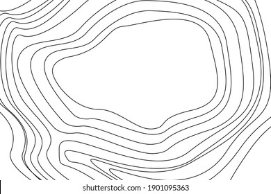 Topographic map contour background. Abstract outline background.