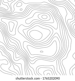Topographic map contour background. The concept of a conditional geography scheme and the terrain path.  Vector abstract topographic map concept with space for your copy. Wavy banners. Geometric form.